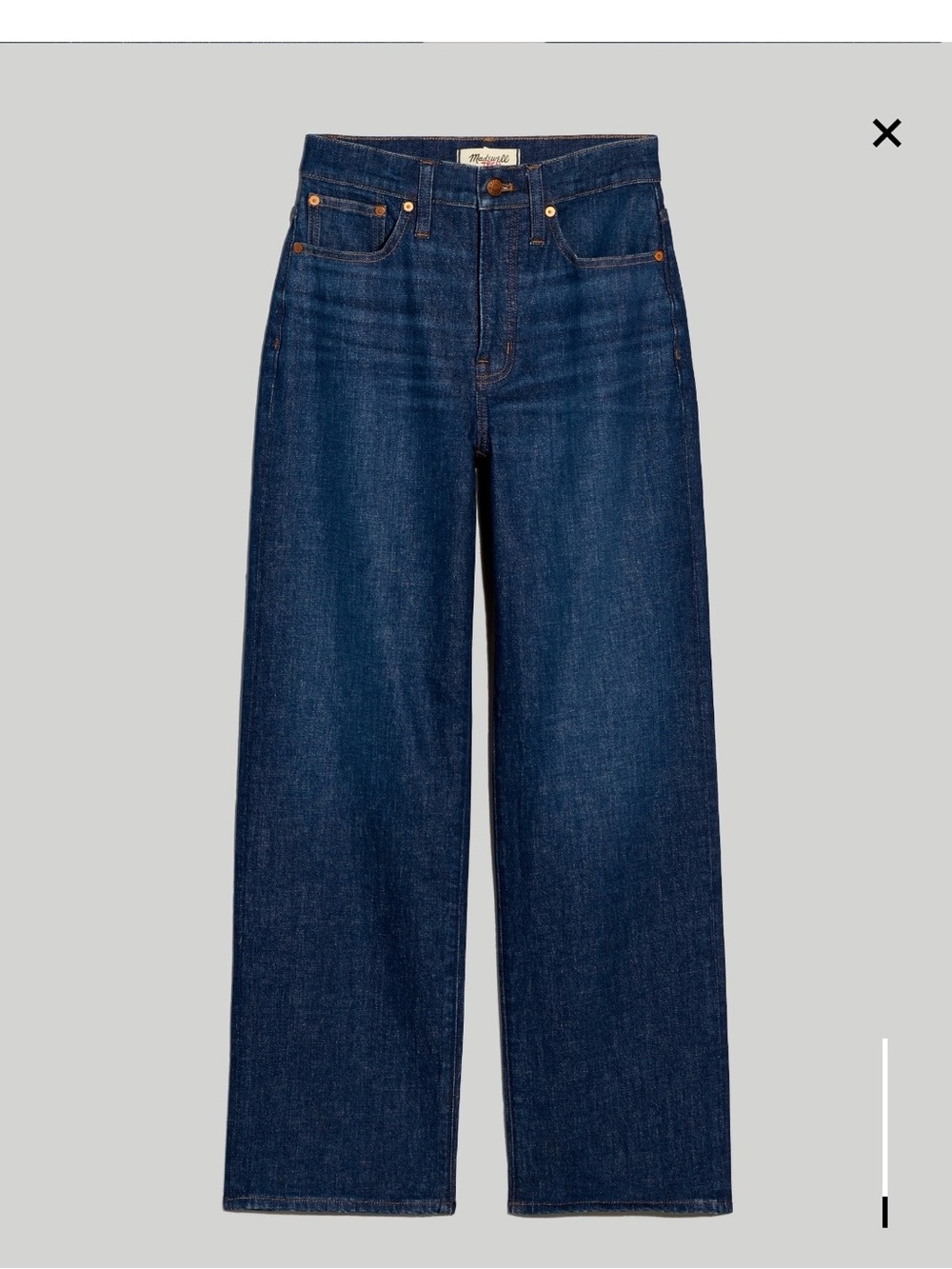Madewell The Perfect Vintage Wide Leg Jean Dark Wash- Size 24